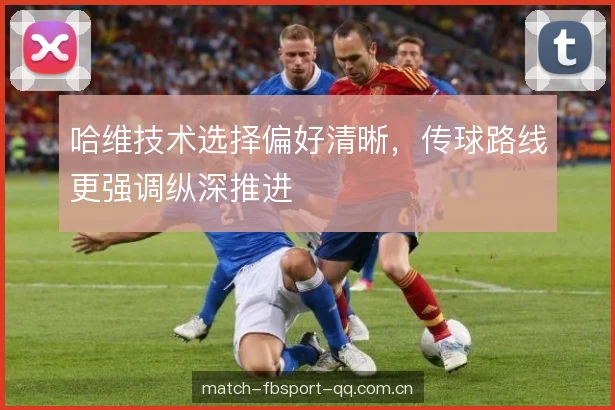 哈维技术选择偏好清晰，传球路线更强调纵深推进